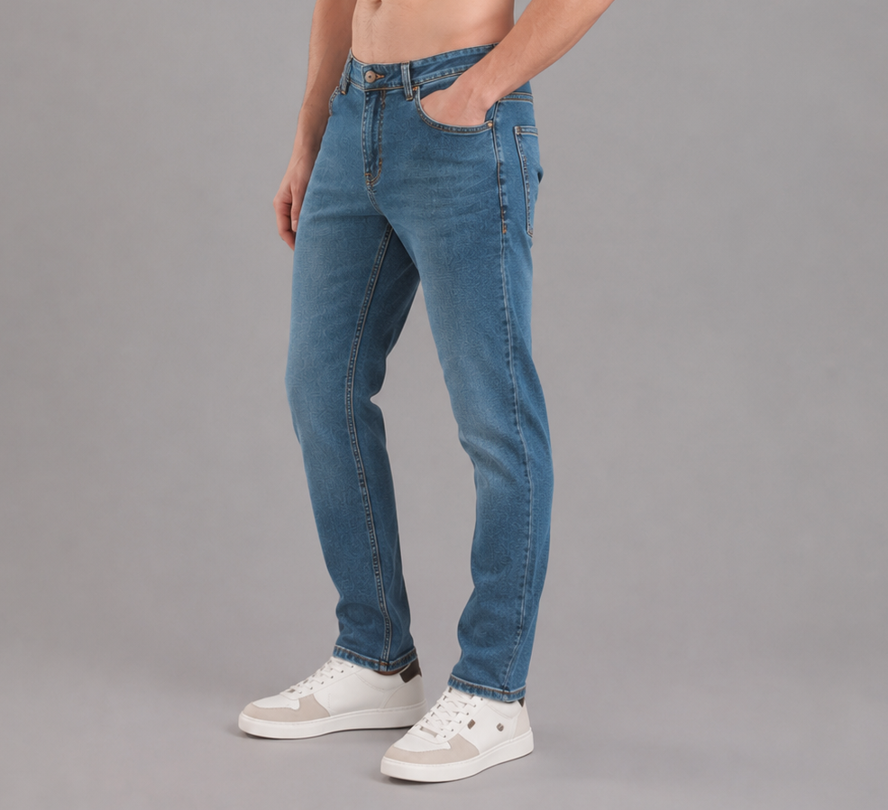 SPARKY Men | Stretch Comfort Fit | Light Blue Jeans | Premium Casual Denim