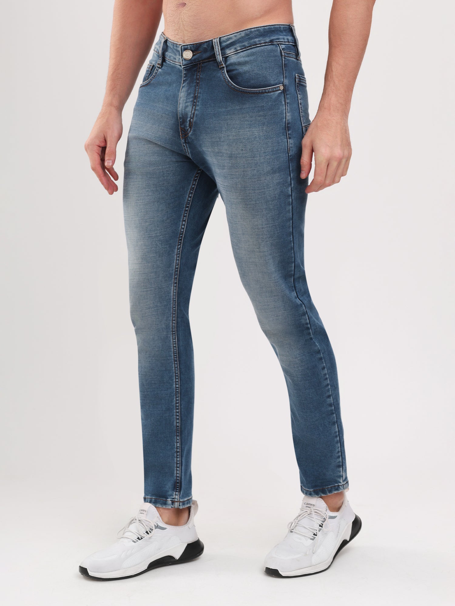 Men Blue Narrow Fit Denim