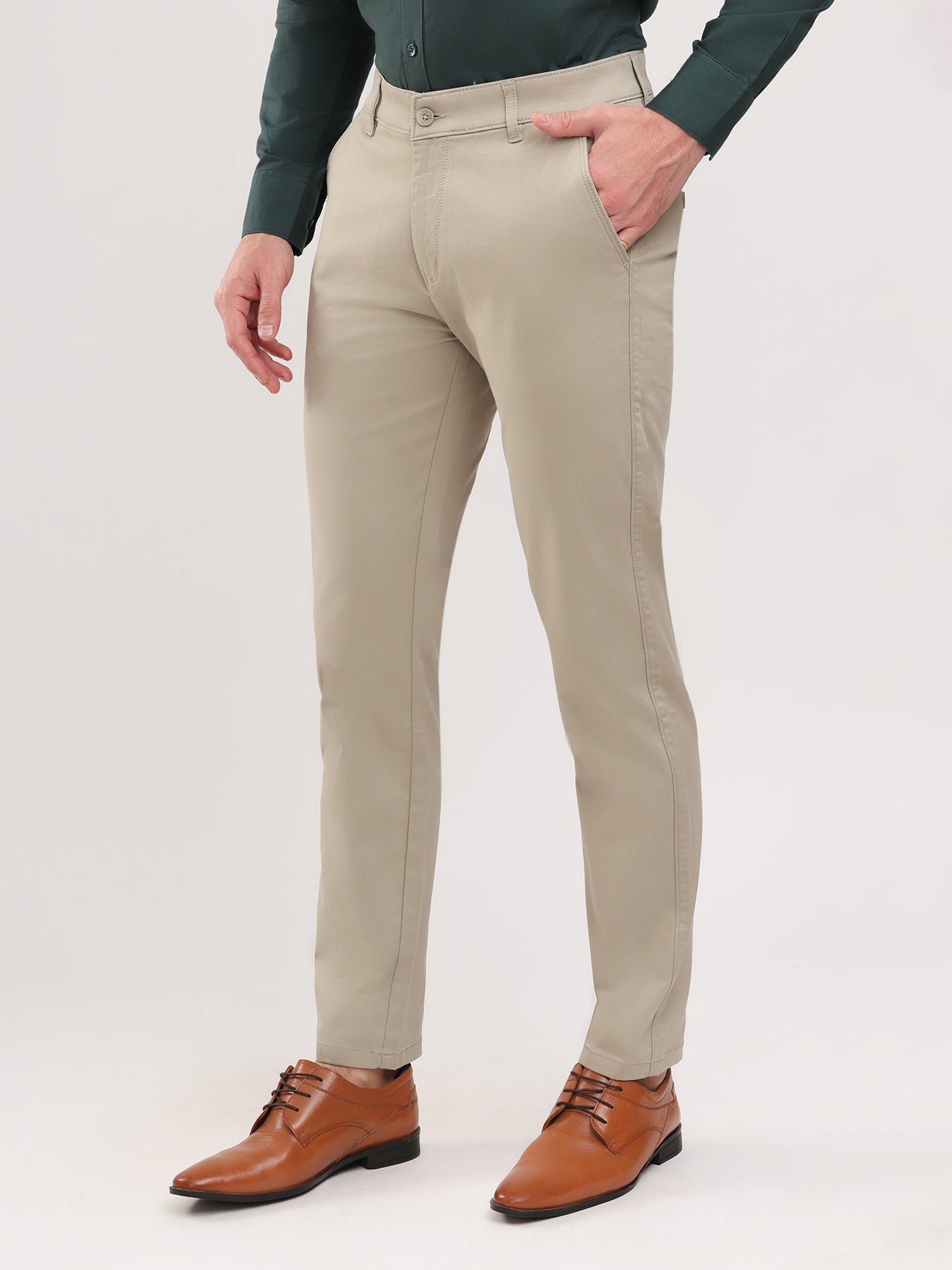 Men Slim Fit Pista Trouser Pant