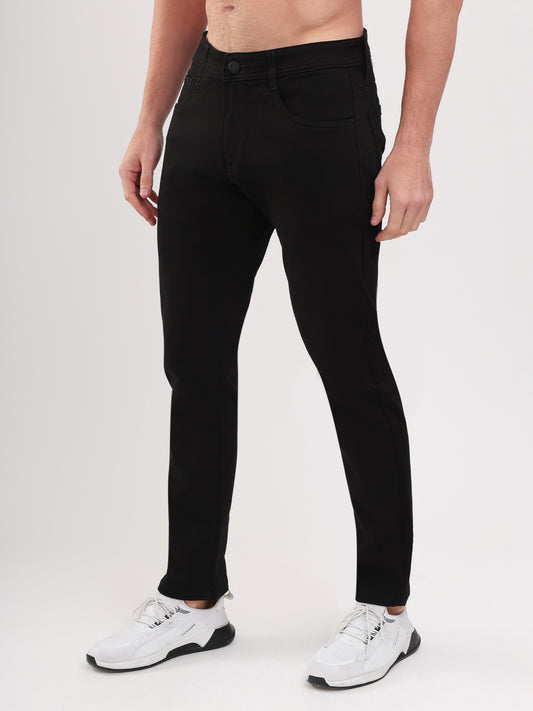 Men Black Slim Fit Denim