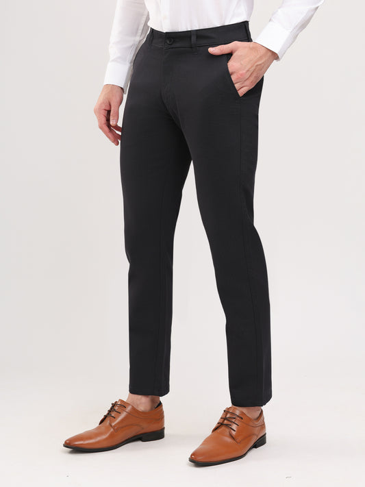 Men Slim Fit Black Trouser Pant