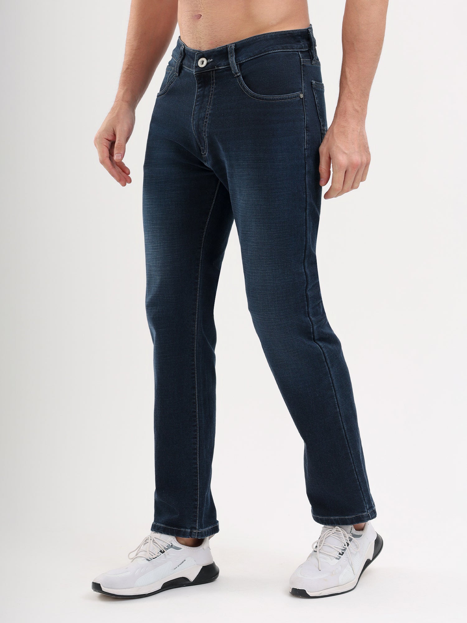 Sparky Men Comfort Fit Solid Jeans | Stretch Denim | Trendy Men All Season Blue