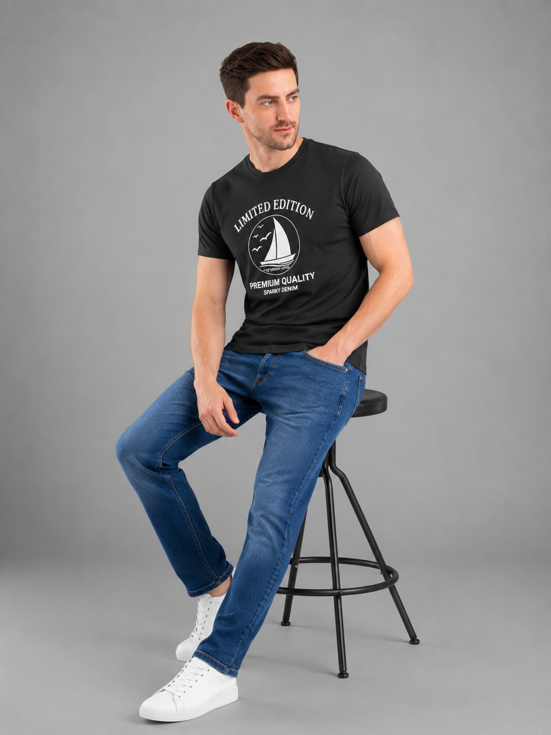 Men’s Classic Round Neck T-Shirt | Breathable & Comfortable Fit
