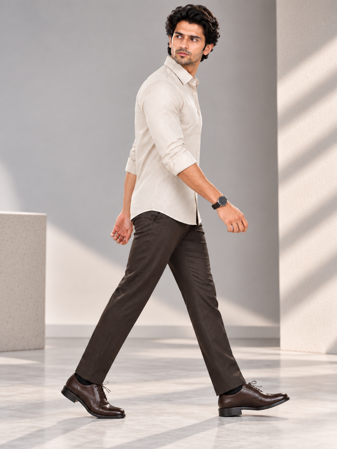 Men’s Premium Beige Shirt