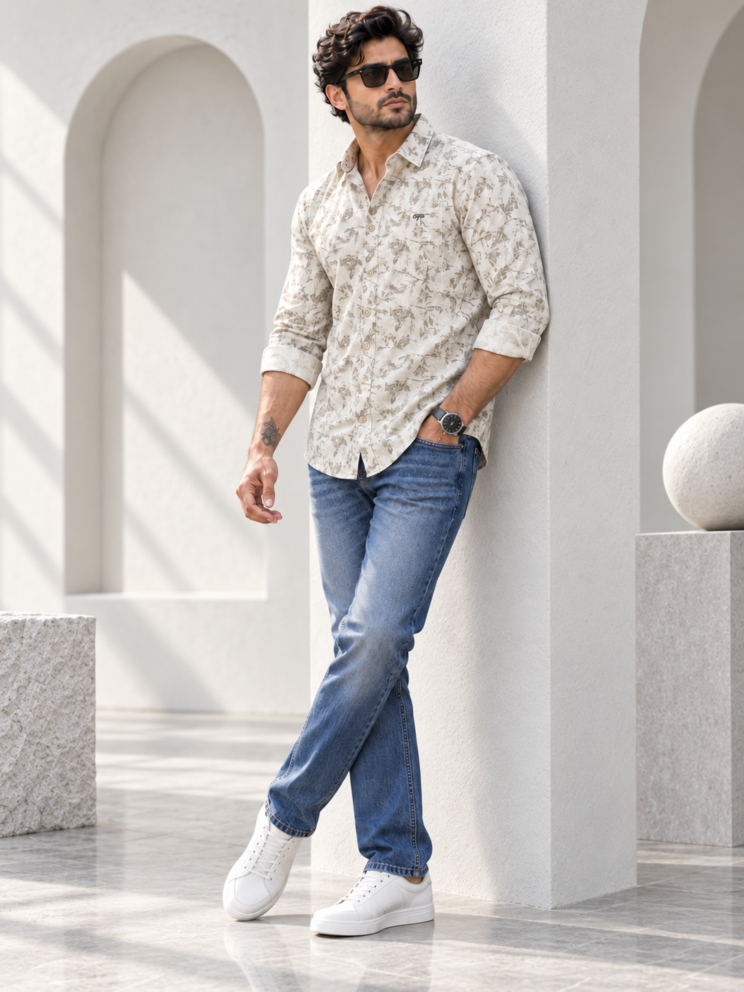 Men’s Premium Full Sleeve Printed Casual Shirt