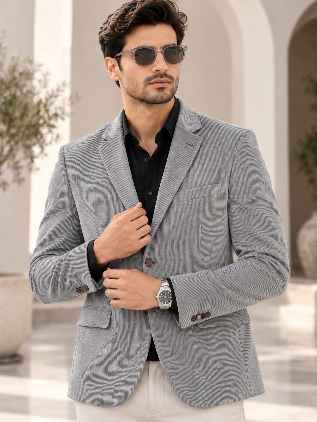 Men’s Premium Stylish Blazer Classic Single-Breasted Blazer