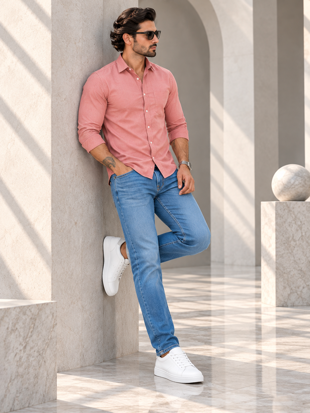 Men’s Premium Full Sleeve Plain Casual Shirt