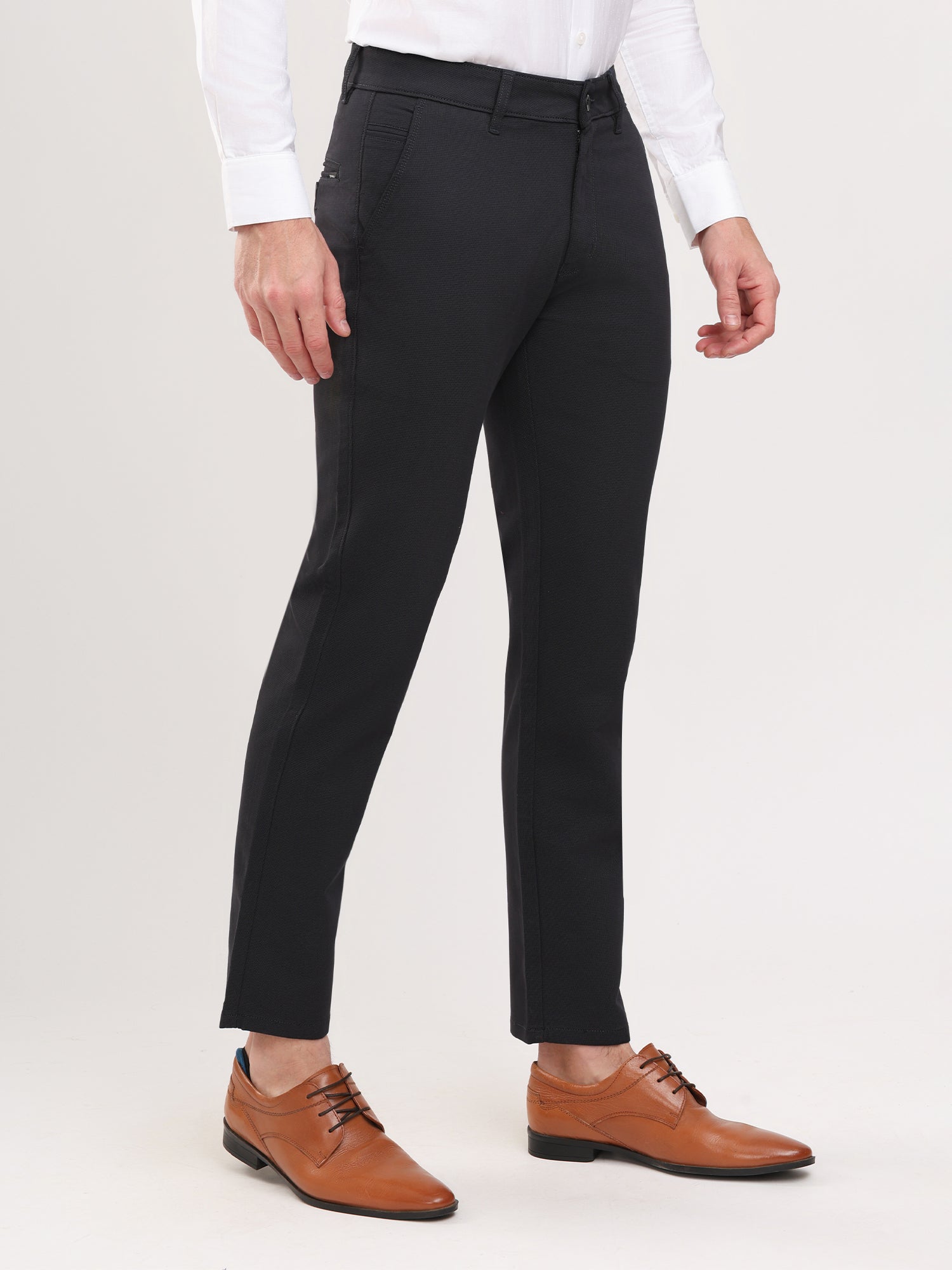 Men Slim Fit Black Trouser Pant