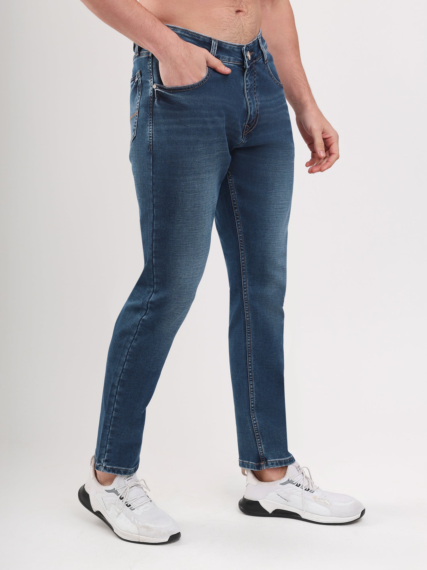 Men Blue Narrow Fit Denim