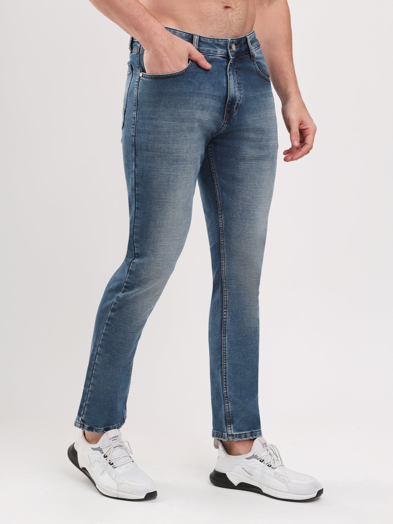 Men Blue Narrow Fit Denim