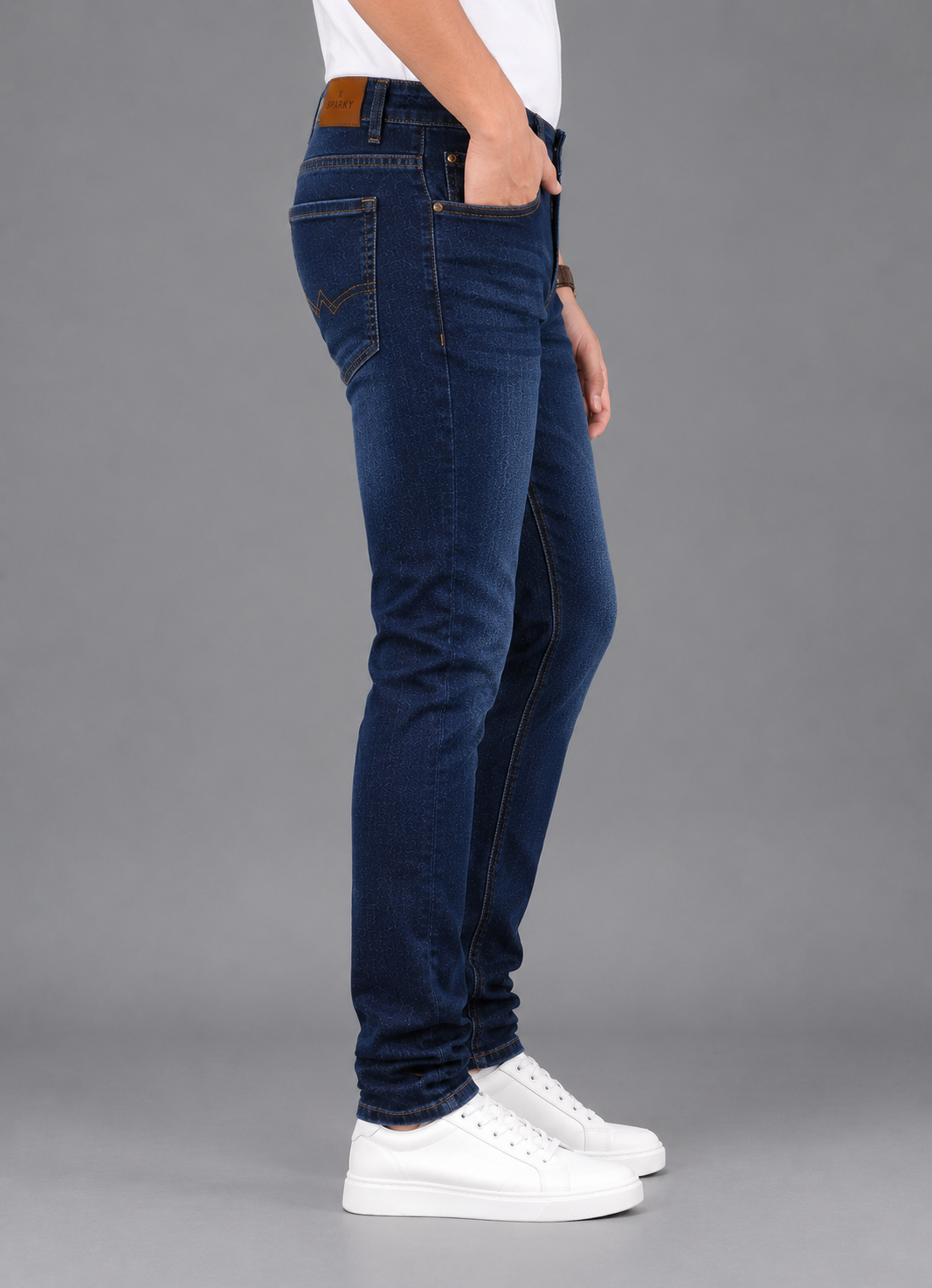 SPARKY Men's Slim Fit Mid-Rise Denim Jeans | Casual Everyday Wear