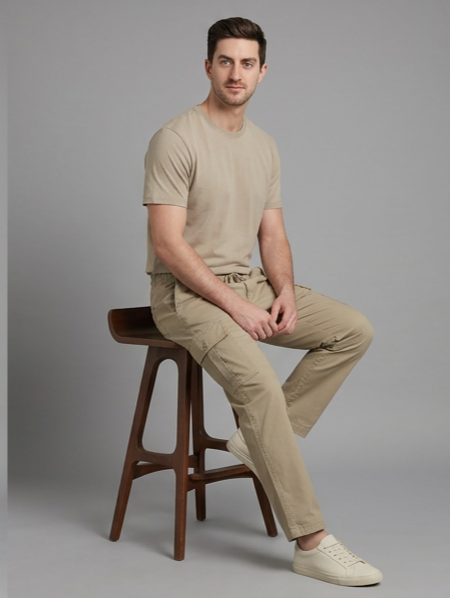 Men's Training Lower | Soft Cotton Blend Track Pants with Pockets