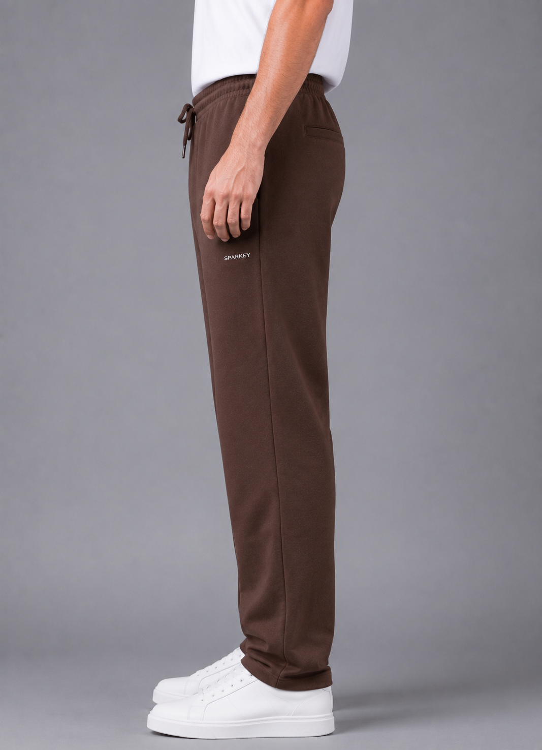 SPARKY Men's Fabric Solid Lower | Premium Track Pants Brown Color