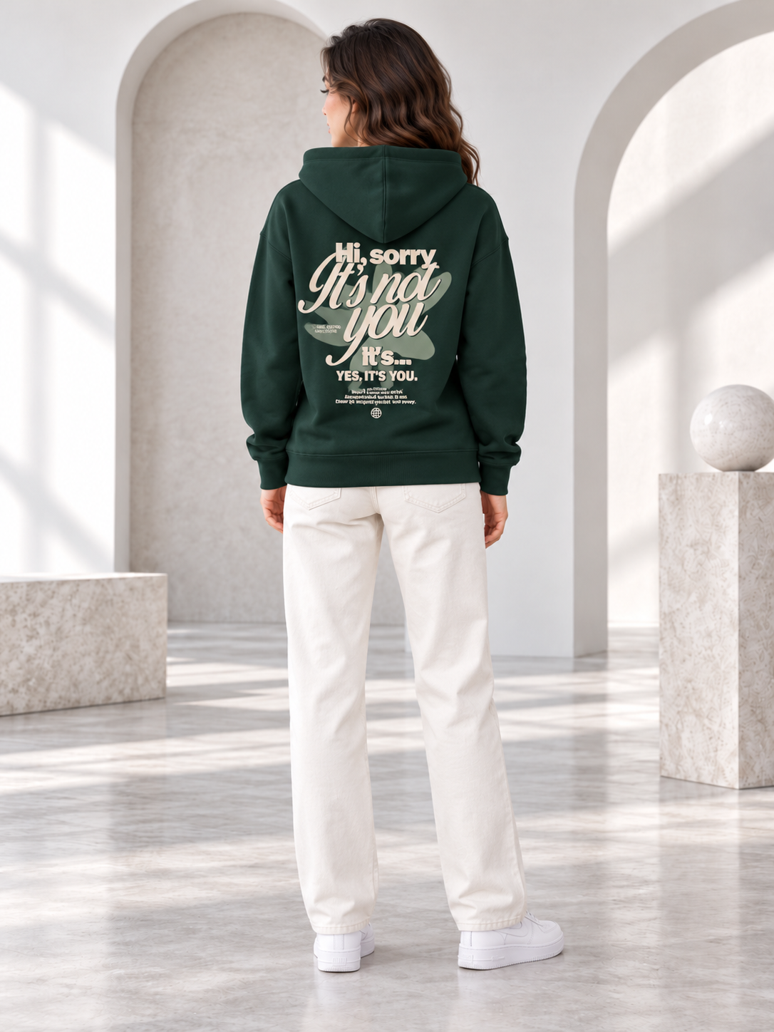 Women’s Primium Sweatshirt Green Colour Wolid Hooded