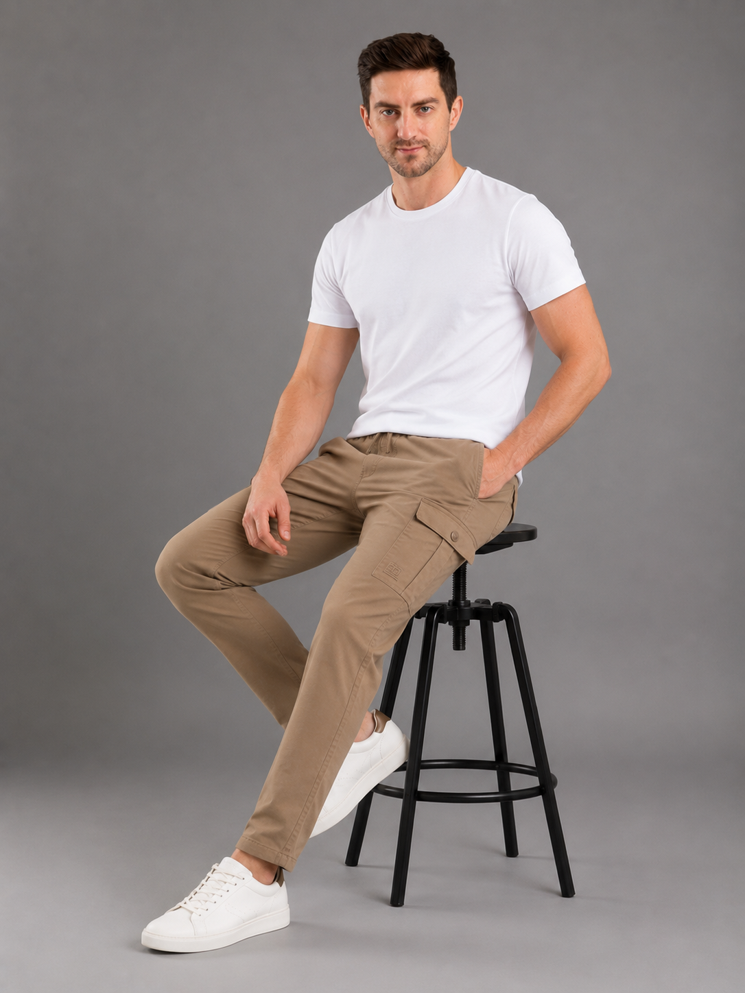 Men Jogger Cotton Lower with Pockets