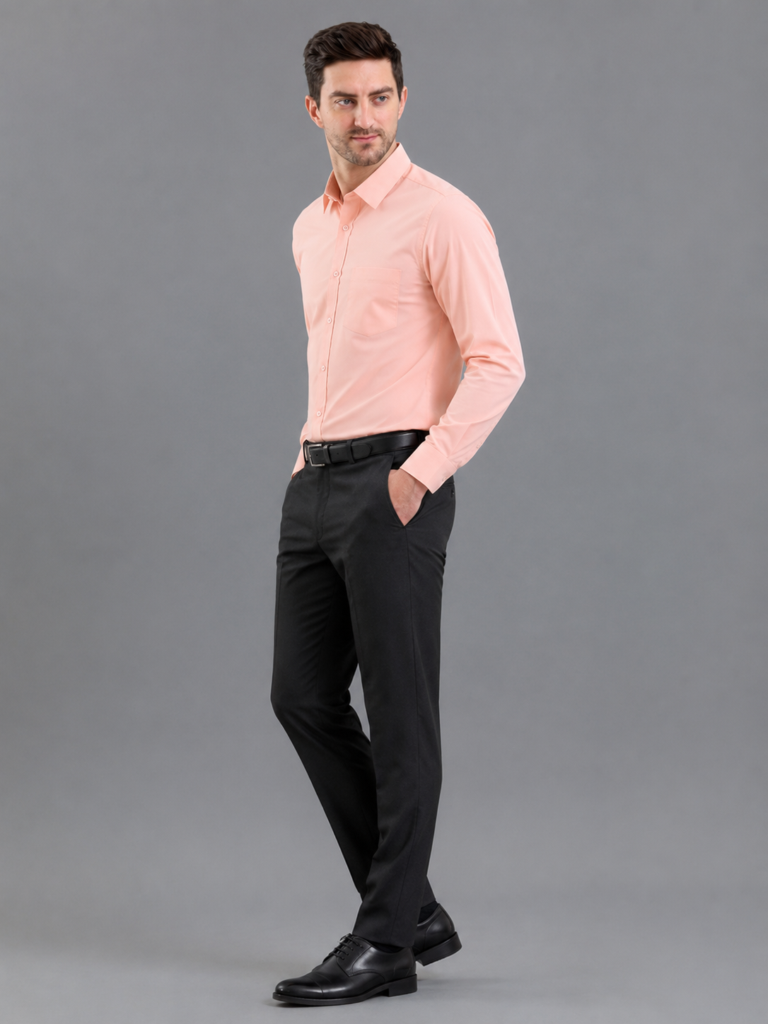 Men Premium Casual Plain Shirt Full Sleeve Regular Fit