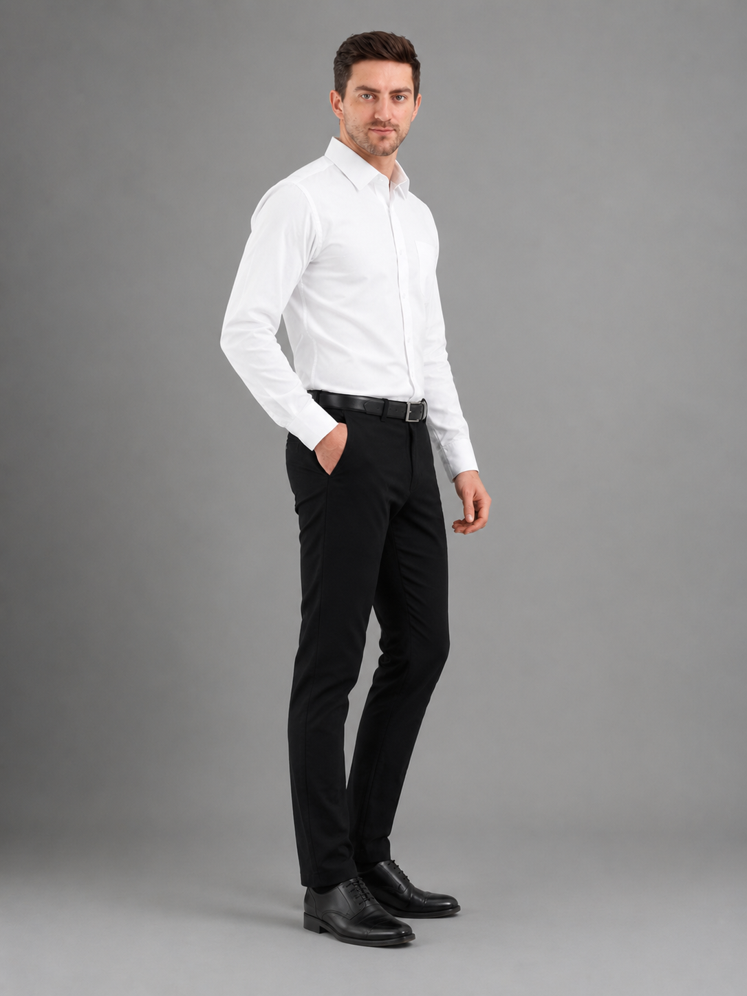 Men Premium Casual Plain Shirt Full Sleeve Regular Fit