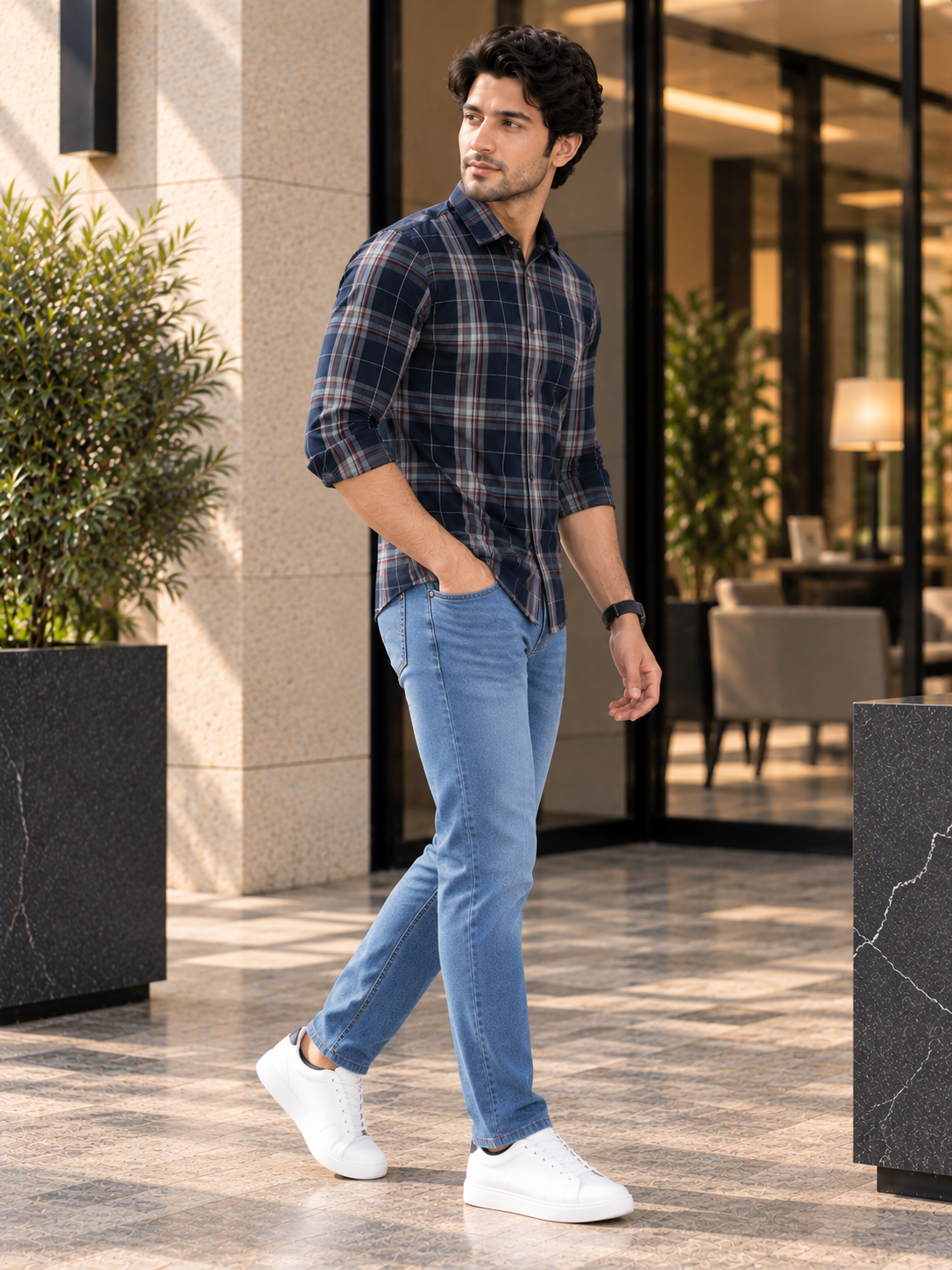 Men’s Premium Checked Full Sleeve Casual Shirt