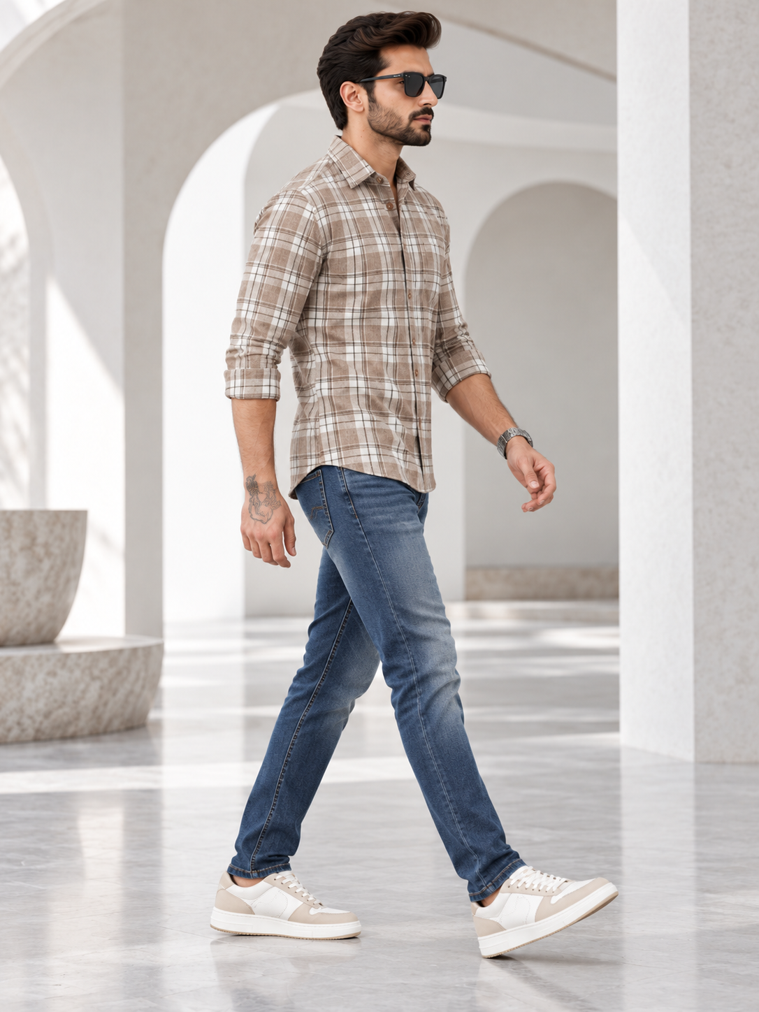 Men’s Stylish Casual Check Shirt