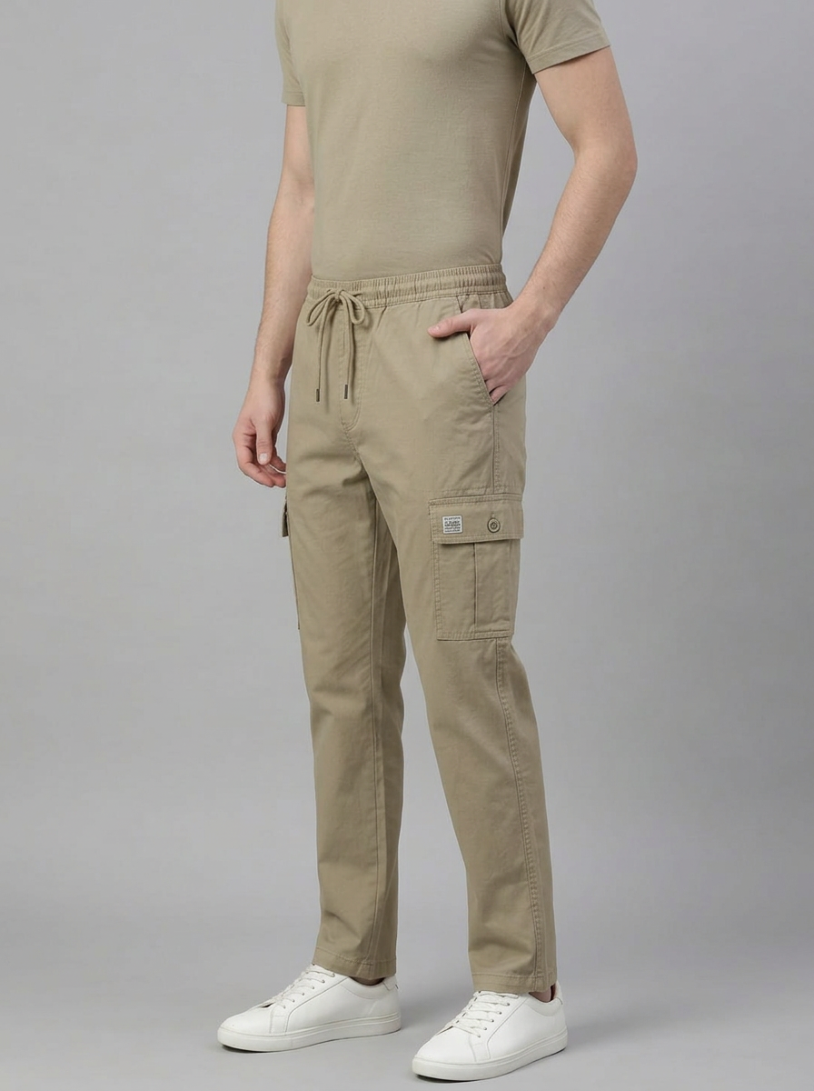 Men's Training Lower | Soft Cotton Blend Track Pants with Pockets