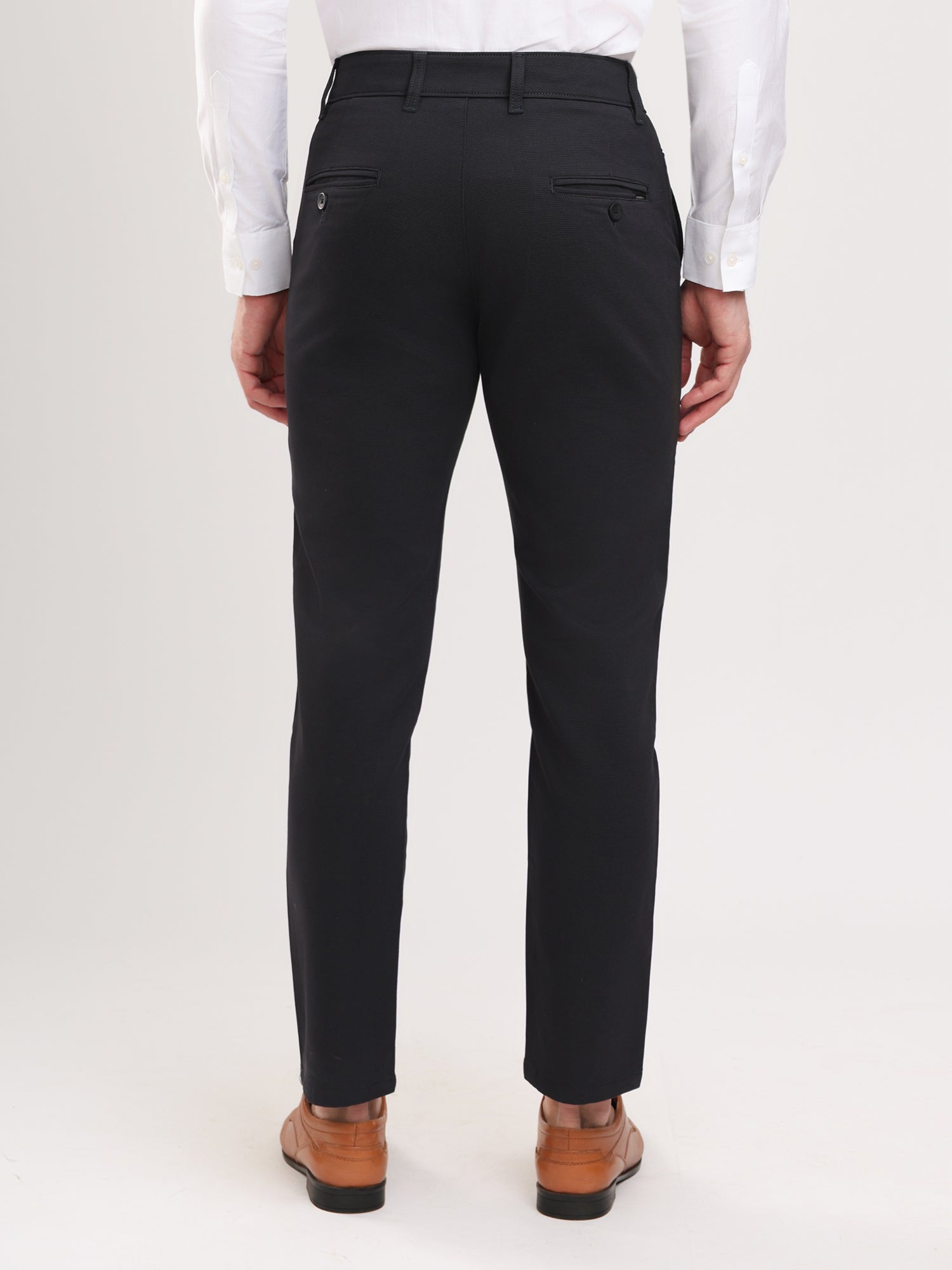 Men Slim Fit Black Trouser Pant