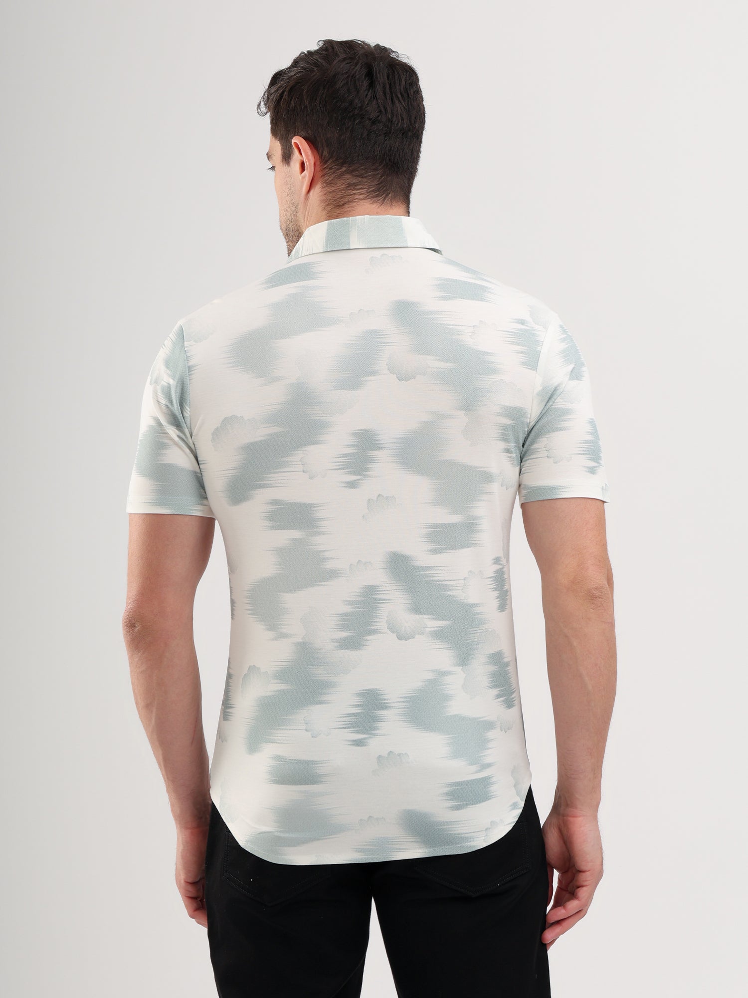 Sparky Solid Slim Fit Cotton Casual Shirt Half Sleeve | Summer Plus Size White Color