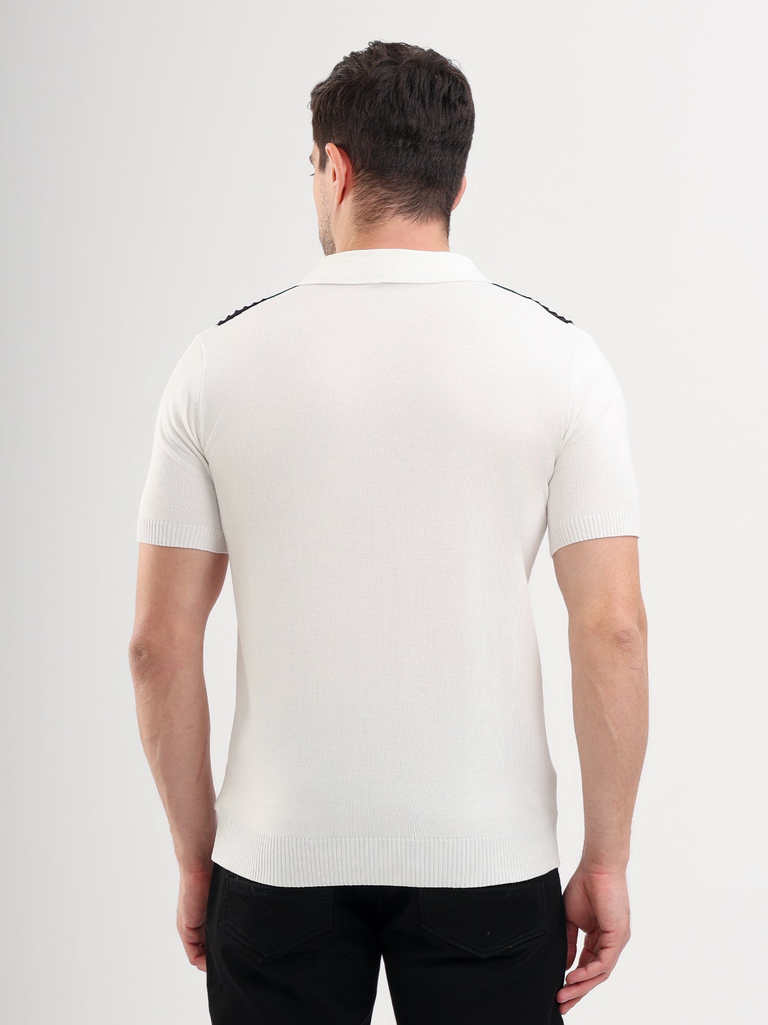 Sparky Solid Slim Fit Cotton Formal Polo Tshirt Half Sleeve | Summer Plus Size White Color