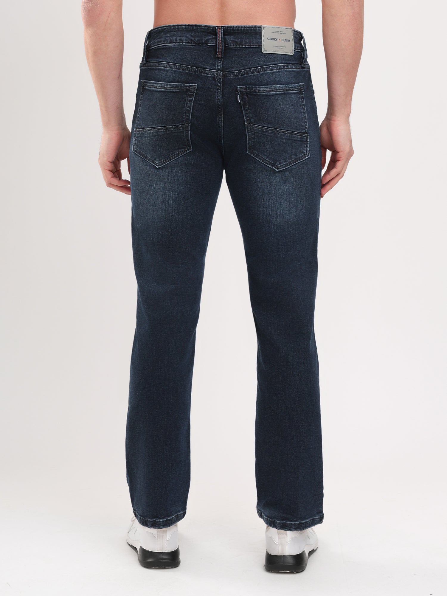 Men Blue Straight Fit Fit Denim