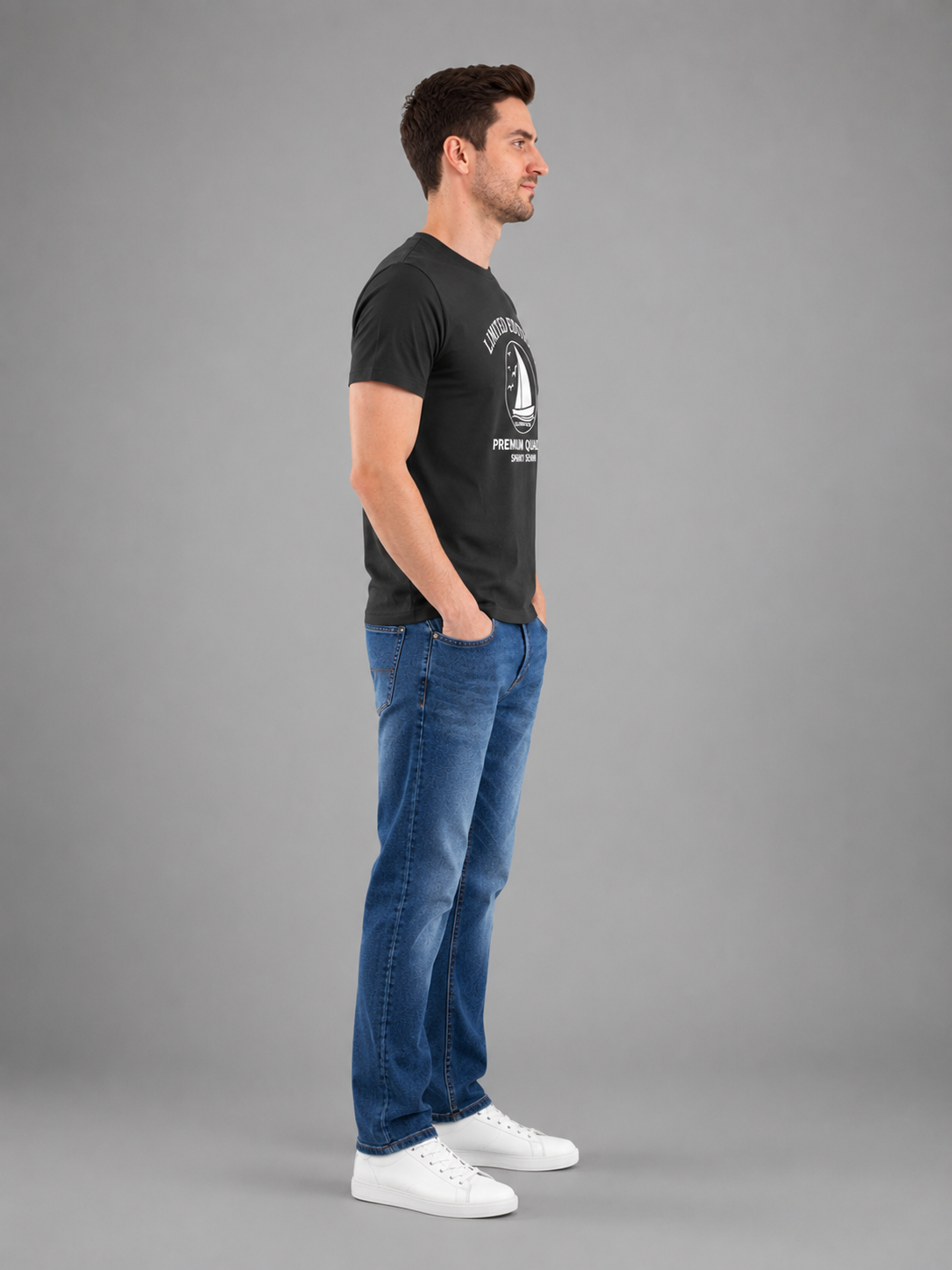 Men’s Classic Round Neck T-Shirt | Breathable & Comfortable Fit