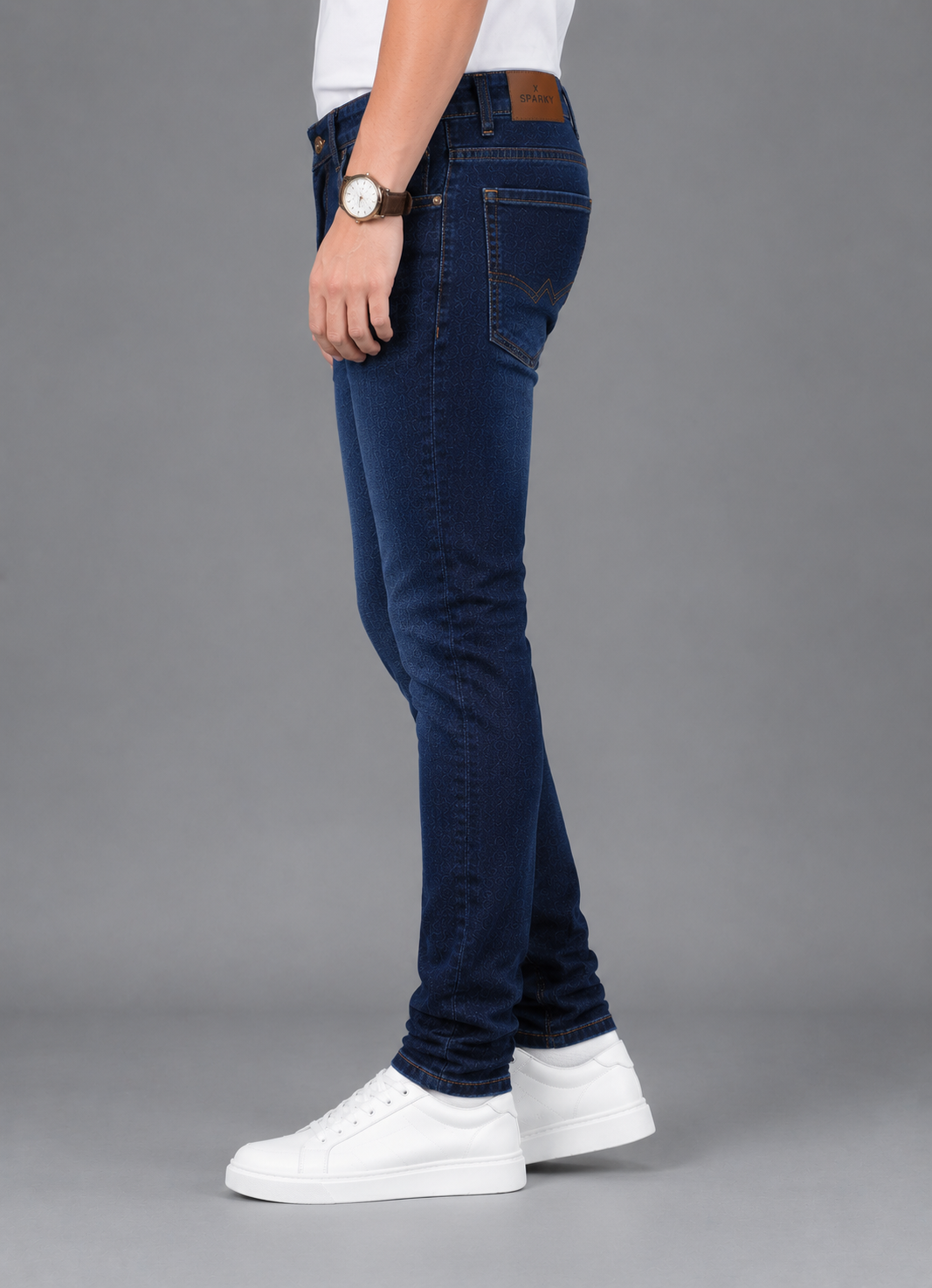 SPARKY Men's Slim Fit Mid-Rise Denim Jeans | Casual Everyday Wear