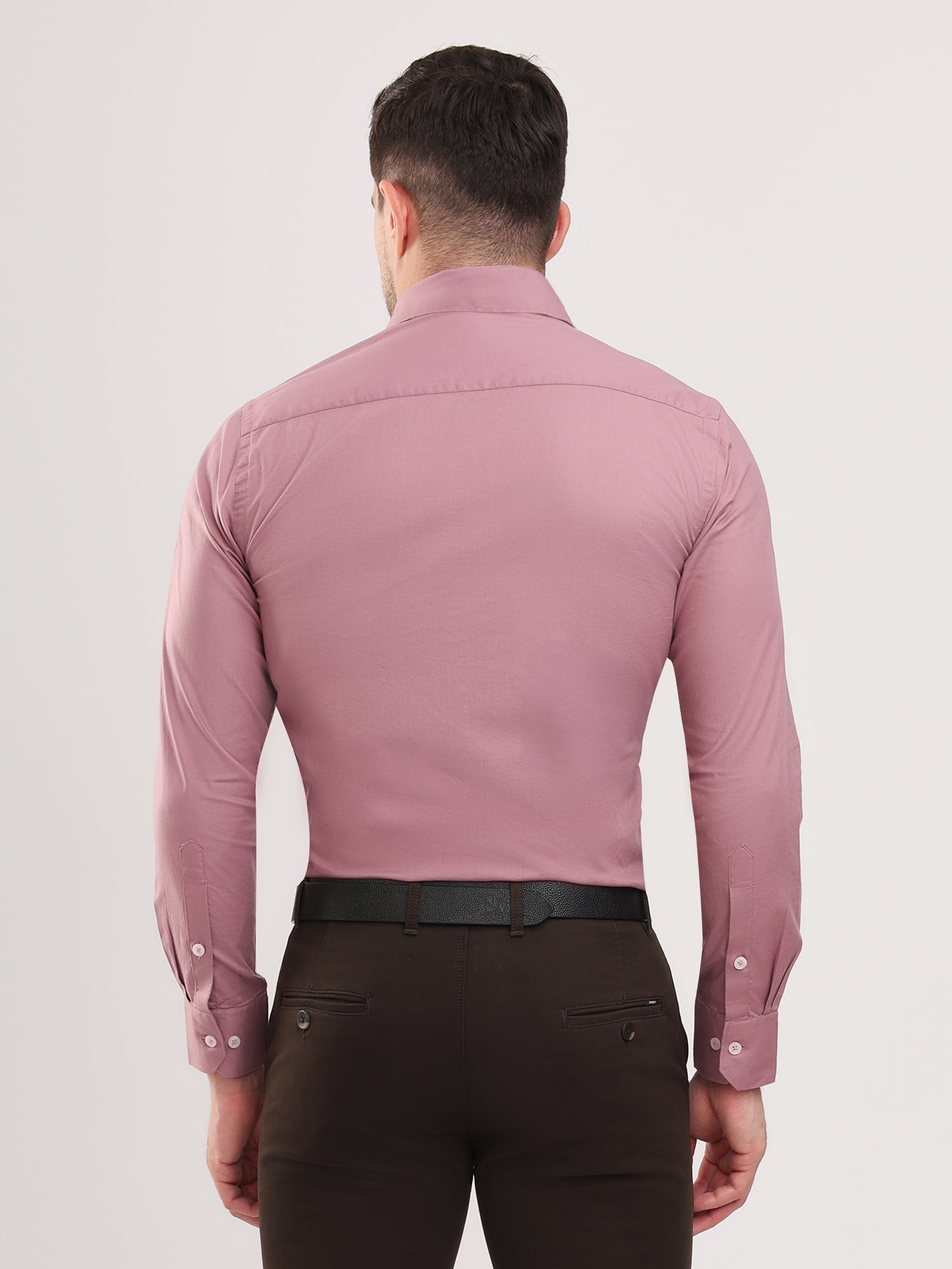 Men Brown Casual Twill Shirt