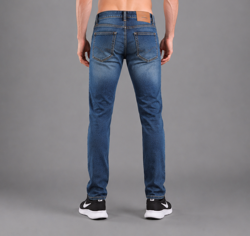 SPARKY Men | Stretch Comfort Fit | Dark Blue Jeans | Premium Casual Denim