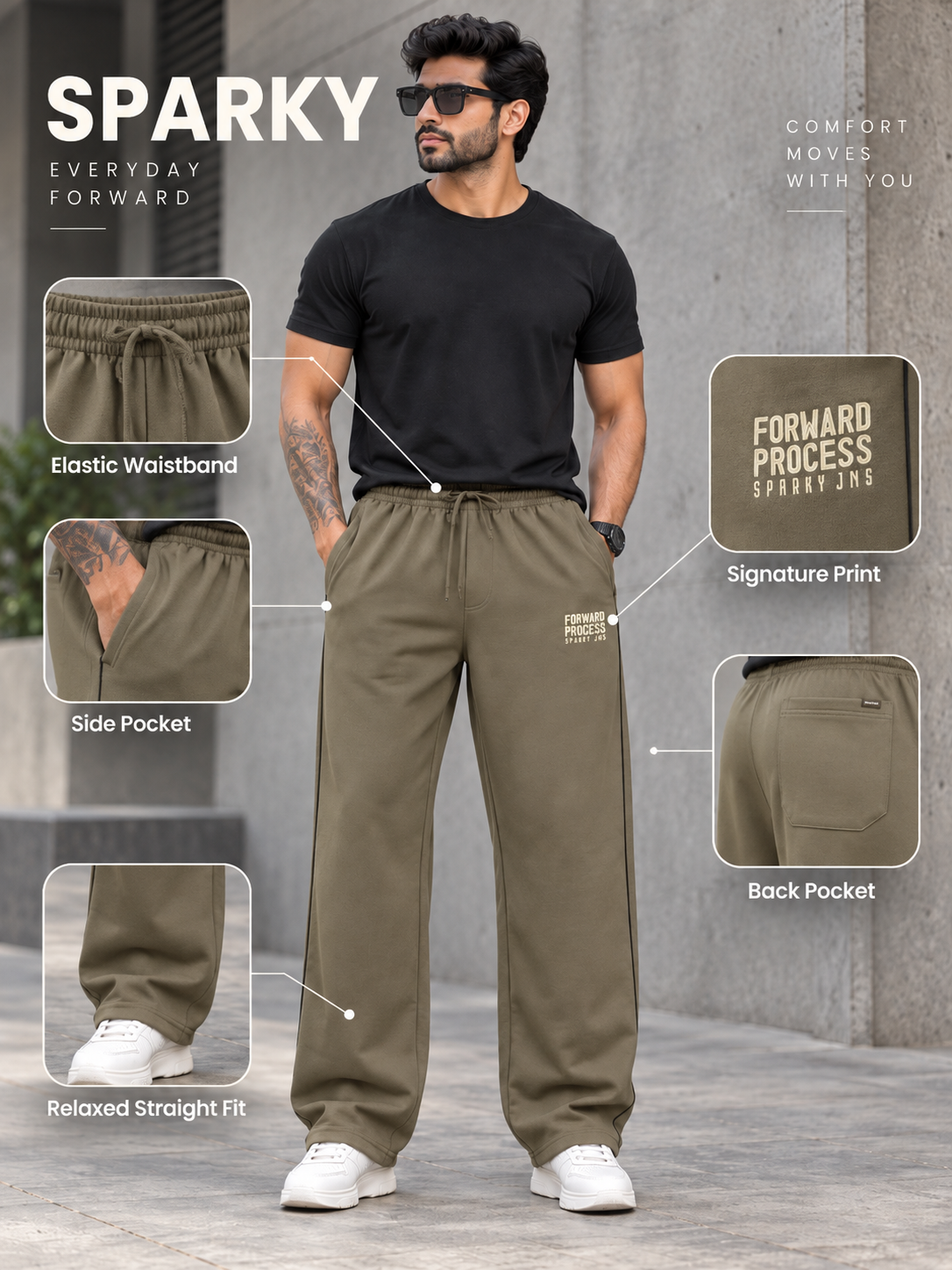 Men’s Premium Solid Casual Lower