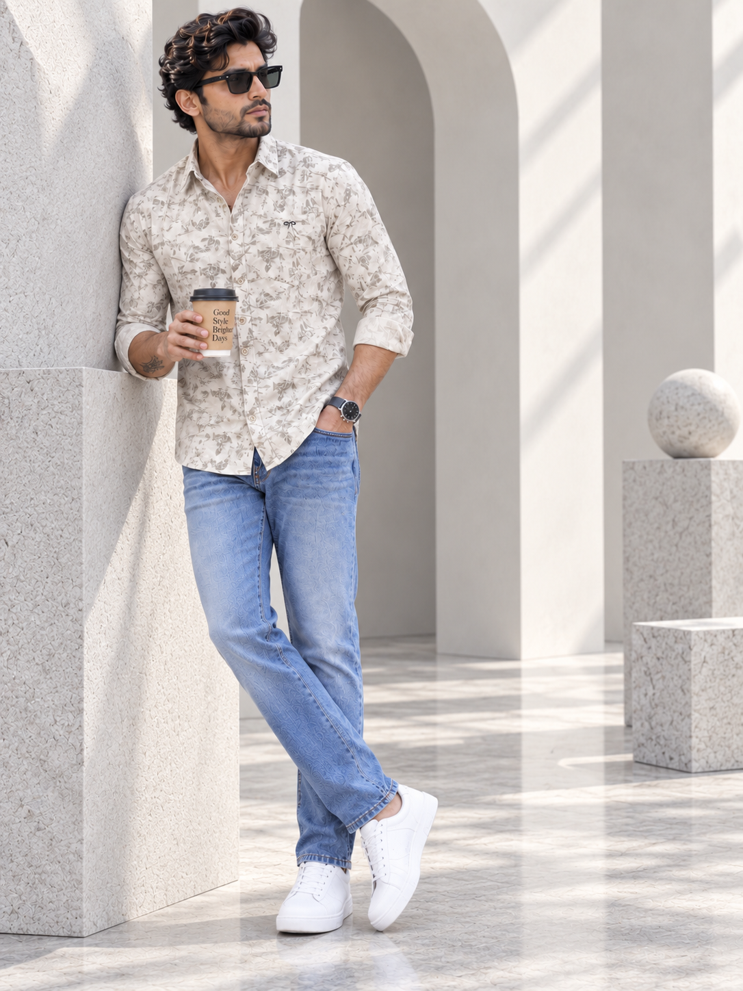 Men’s Premium Full Sleeve Printed Casual Shirt