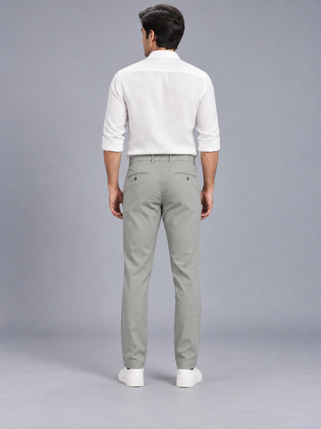 Men’s Premium Light Grey Colour Slim Fit Formal Trousers