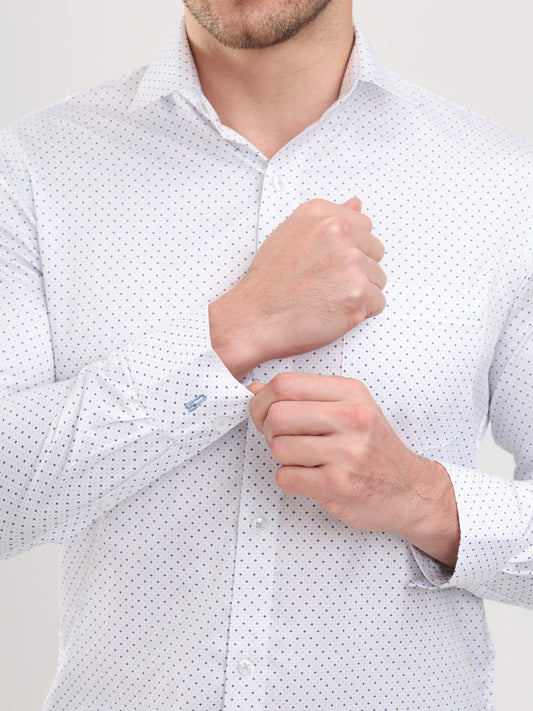 Men White classic and formal shirt