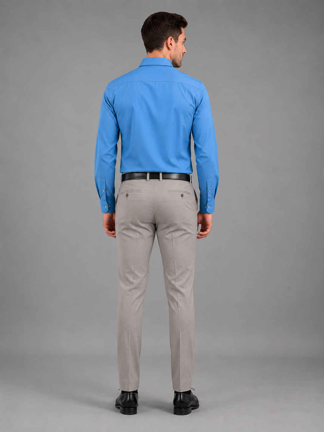Men Full Sleeve's | Formal Cotton Shirt | Regular Fit | Blue Color