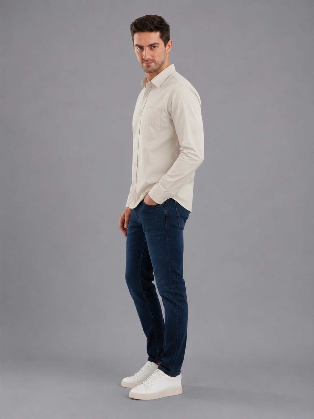 Men Premium Formal Satin Shirt Full Sleeve Regular Fit