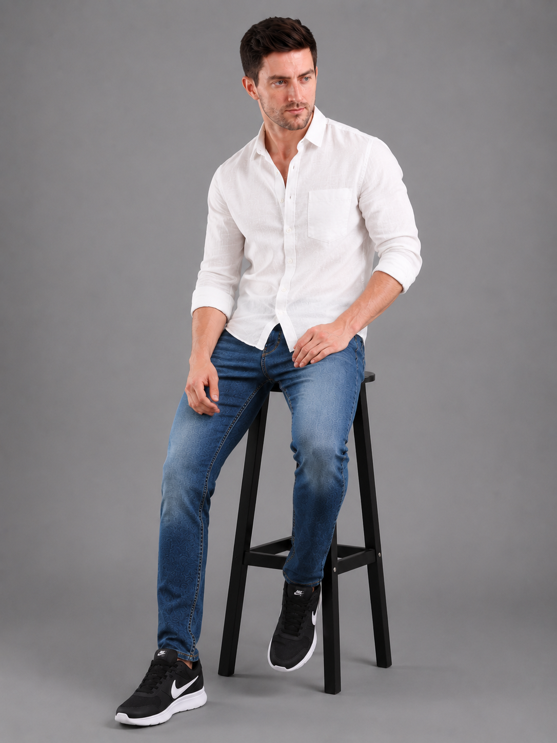 SPARKY Men | Stretch Comfort Fit | Dark Blue Jeans | Premium Casual Denim