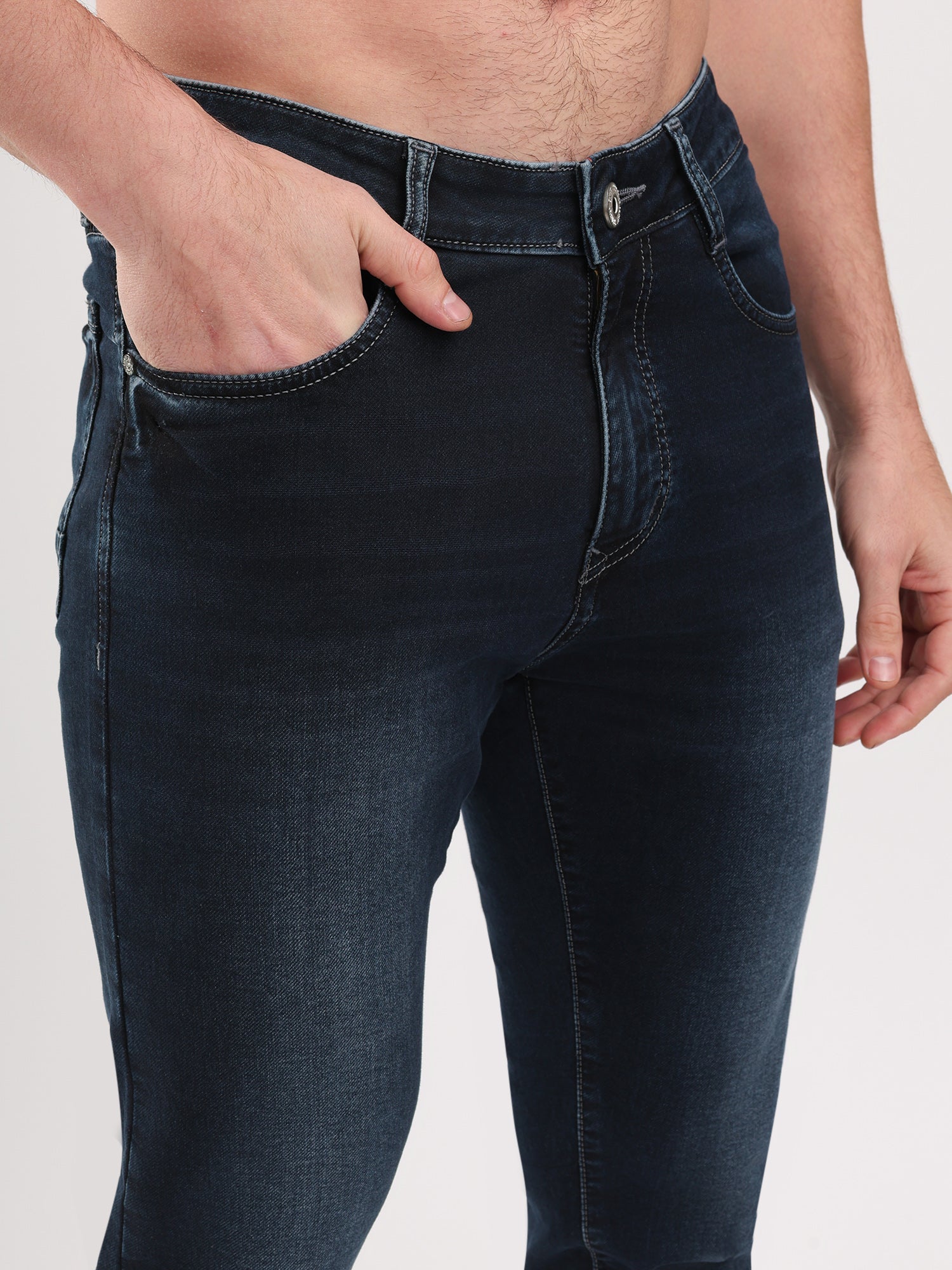 Men Blue Narrow Fit Denim