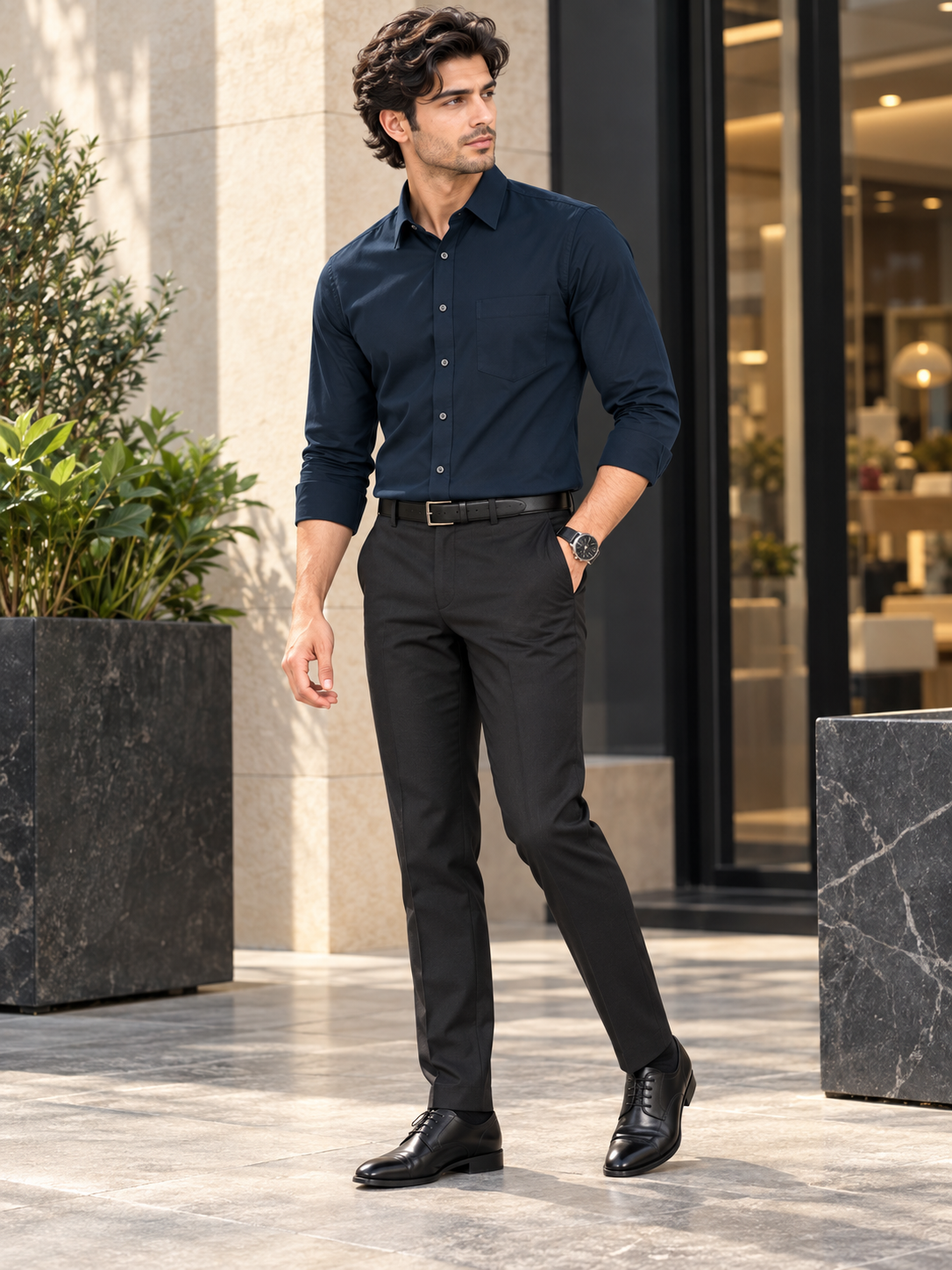 Men’s Premium Plain Full Sleeve Formal Shirt