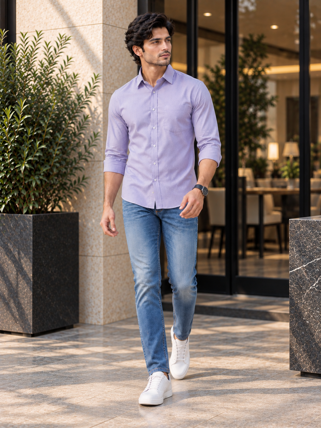 Men's Primium Purple Shirt