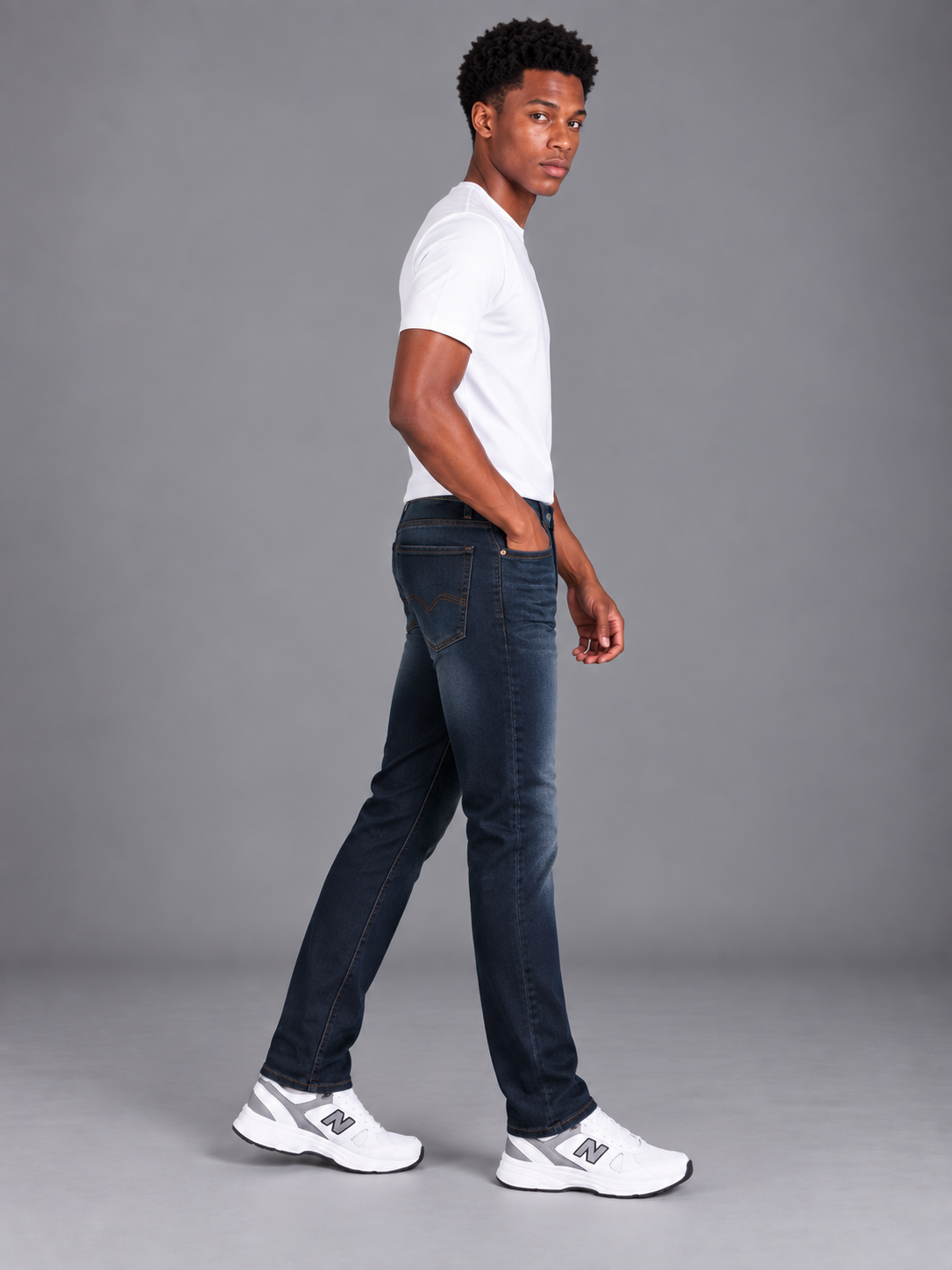 Men's Classic Narrow Fit Denim Jeans | Comfortable Everyday Jeans