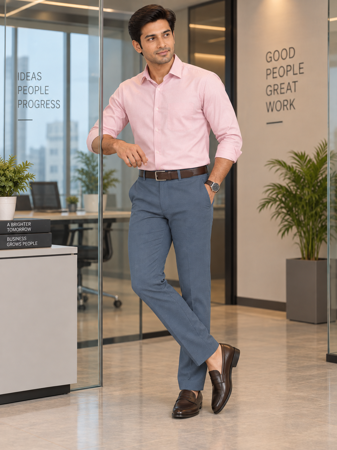 Men’s Slim Fit Casual Trousers