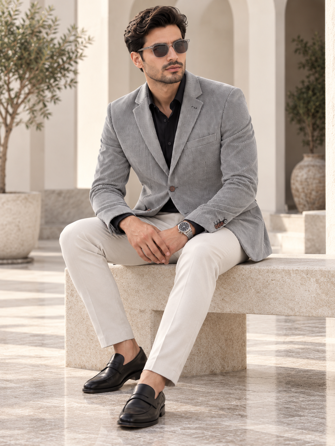 Men’s Premium Stylish Blazer Classic Single-Breasted Blazer