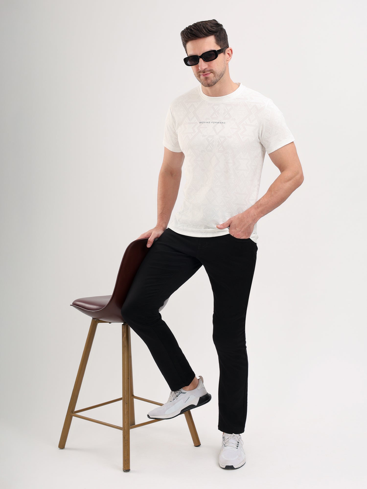 Sparky Men Slim Fit Solid Jeans | Stretch Denim | Trendy Men All Season Black