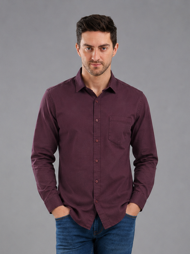 Men Premium Formal Satin Shirt Full Sleeve Regular Fit
