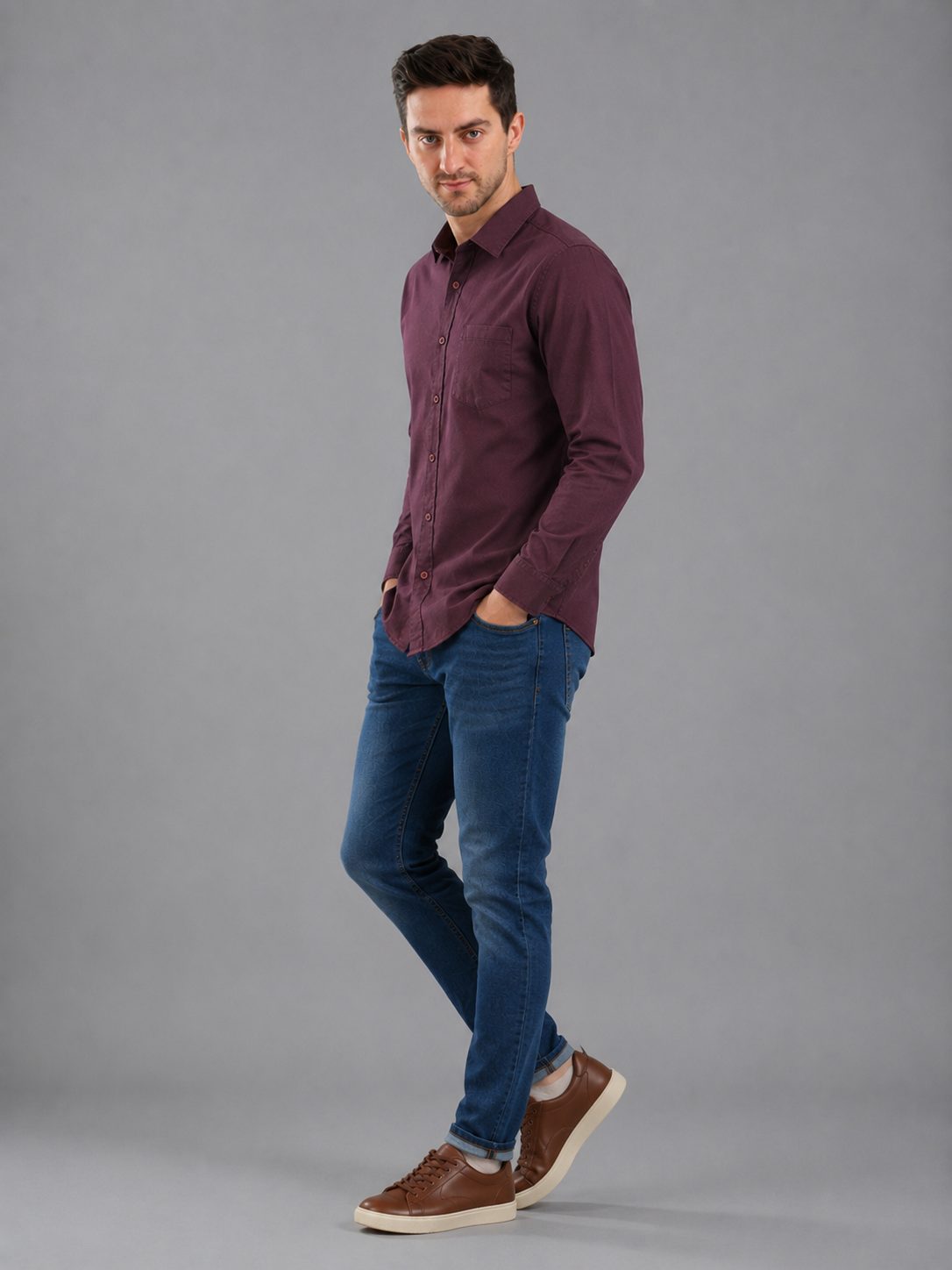 Men Premium Formal Satin Shirt Full Sleeve Regular Fit