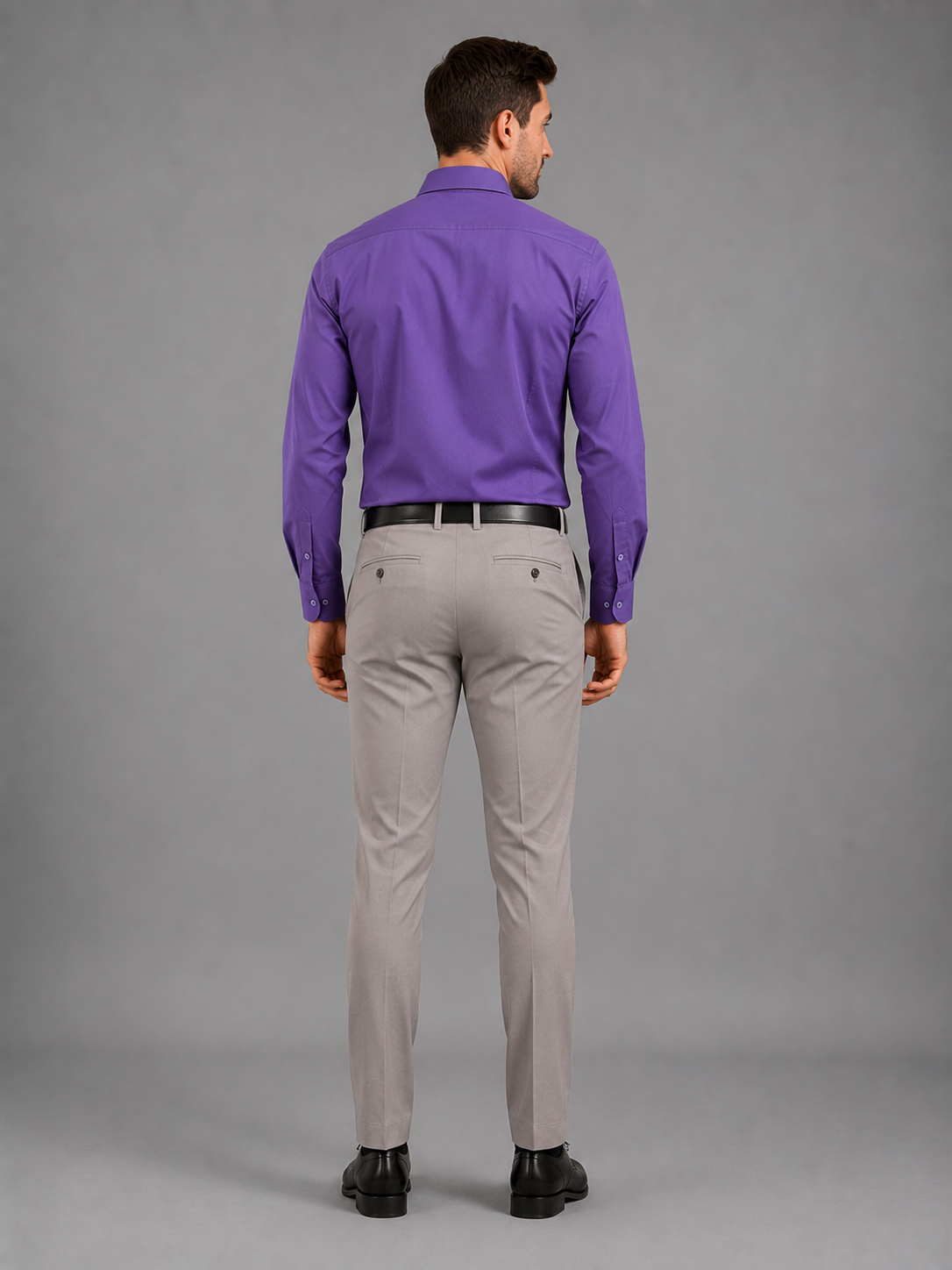 Men Full Sleeve's | Formal Cotton Shirt | Regular Fit | Purple Color