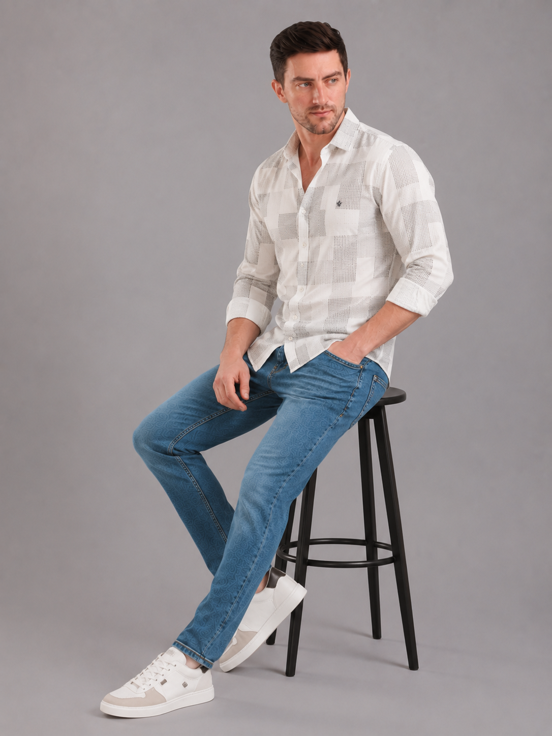 SPARKY Men | Stretch Comfort Fit | Light Blue Jeans | Premium Casual Denim